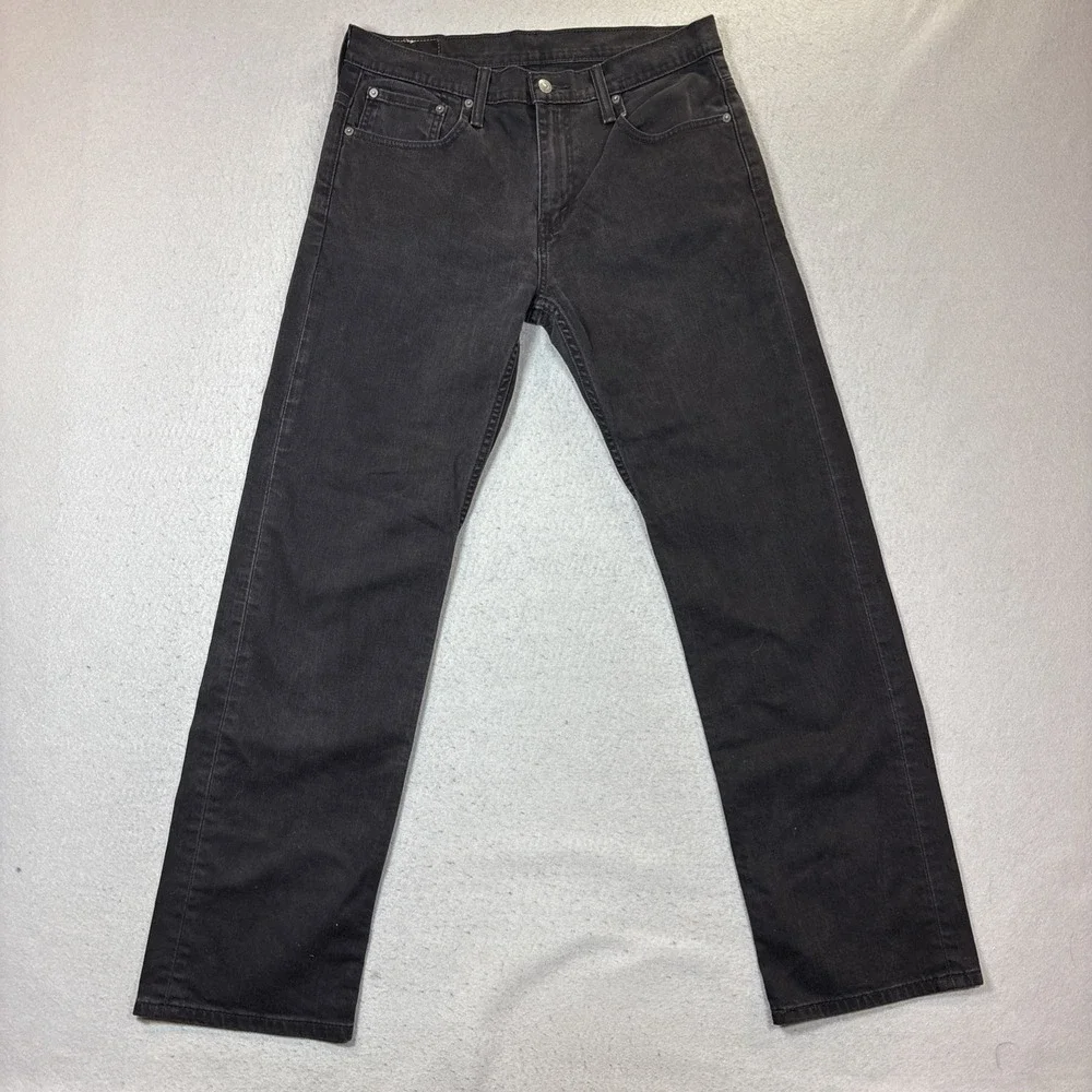 Levi's 569 Loose Straight Jeans Mens 32x34 Black Relaxed Denim